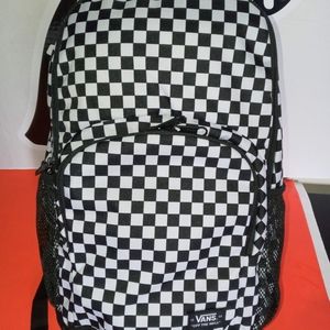 Vans Backpack Checkers black/white color